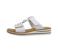 Rieker Damen Klassische Sandalen V0636, Frauen Sandalen,Freizeitschuhe,Sommerschuhe,offene Schuhe,Strandschuhe,Weiss (80),37 EU / 4 UK