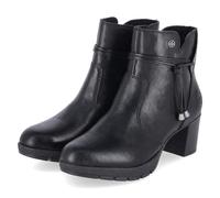 Rieker Ankle Boots Schwarz - Gr. 37 - Textil
