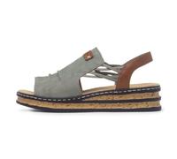 Rieker Antistress Damen-Sandalen, offen, Grün, grün, 40 EU