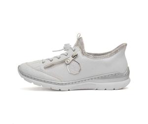 Rieker Antistress Damen-Schlupfschuh, Weiß, weiß, 37 EU