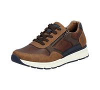 rieker Leder/Synthetik Sneaker, braun, 47 Braun/ Blau