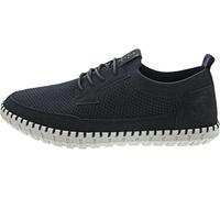 Rieker Slip-On Sneaker B2953-14 Herren Blau Nubuklederimitat/Textil Elastischer Einstieg Gr. 45