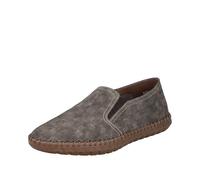 Rieker Herren Slipper B2965 Braun Lederimitat, angenähte Sohle, Gr. 44