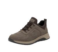 Slip-On Sneaker RIEKER "Ready2GO", Herren, Gr. 42, braun (schwarz, braun), Lederimitat, Textil, sportlich, Schuhe, Schlupfschuh, Halbschuh, Freizeitschuh mit Gummizug (75619731-42) schwarz, braun
