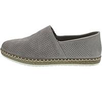 Slipper RIEKER, Herren, Gr. 40, grau, Veloursleder, unifarben, casual, Schuhe, Schlupfschuh, Casual-Slipper, Mokassin mit Perforation (64292312-40) grau