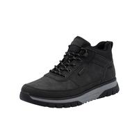 Schnürboots RIEKER, Herren, Gr. 41, schwarz, Lederimitat, Textil, unifarben, sportlich, Schuhe, Outdoorboots, Sneakerboots mit wasserabweisender TEX-Membran (86879840-41) schwarz