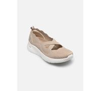 Riemchenballerina RIEKER, Damen, Gr. 40, beige, Nubuklederimitat, Textil, Schuhe Riemchenballerina, Schlupfschuh, Slipper in veganer Verarbeitung (74887452-40) beige