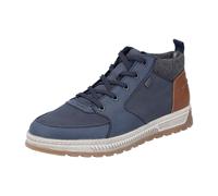 Rieker Herren 37011 Schnürstiefel, Blau, 43 EU Weit