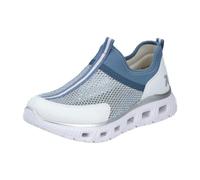 Rieker BEQUEM-SLIPPER (DURCHBROCHEN) für Damen, blau, Größe 40 EU