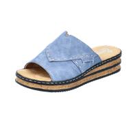 Rieker Bequeme Pantoletten für Damen, blau, Größe 39 EU