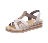 Rieker Bequeme Sandalen für Damen, weiß, Größe 42 EU