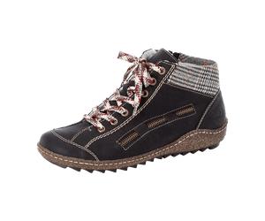 Rieker Bequeme Schnürschuhe für Damen, schwarz, Größe 36 EU