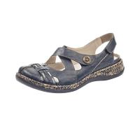 Rieker Bequeme Slipper für Damen, blau, Größe 40 EU