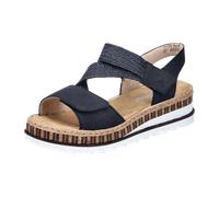 Rieker Damen V7974 Keilsandaletten, Blau, 40 EU