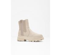 Winterboots RIEKER Gr. 42, beige (creme) Damen Schuhe Reißverschlussstiefeletten mit kuscheligem Warmfutter (69585962-42)