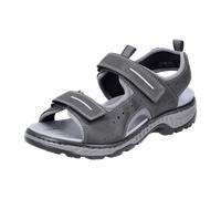 Rieker Herren Sandaletten 21861, Männer Sandalen,offene,schuhe,strandschuhe,sommersandalen,bequem,flach,sommerschuhe,grau kombi (00),42 EU / 8 UK