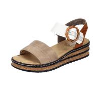 Rieker,camel/offwhite/beige-gold/caye für Damen, beige, Größe 41 EU