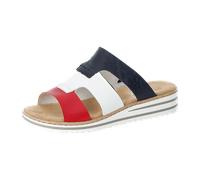 Rieker _CH FSK ladies" sandals V06P7-33 rosso/weiss/pazifik FS 2021 für Damen, rot, Größe 38 EU