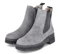 Rieker Damen Chelsea Boots 73892, Frauen Stiefeletten, lose Einlage,Bootee,Booties,halbstiefel,Kurzstiefel,uebergangsschuhe,grau (42),36 EU / 3.5 UK