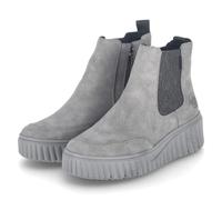 Rieker Damen Chelsea Boots N2553, Frauen Stiefeletten, lose Einlage,uebergangsstiefel,Schlupfstiefel,Winterstiefeletten,warm,grau (40),42 EU / 8 UK