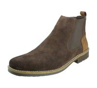 Rieker Chelsea-Stiefeletten für Herren, Wildleder, Reißverschluss, 33253, braun, 45 EU
