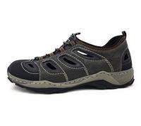 Rieker Herren - Slipper Grau Kombi, 47 EU