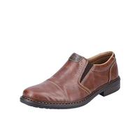 Rieker Slipper 17659 Herren Braun Lederimitat mit Stretcheinsätzen Größe 41