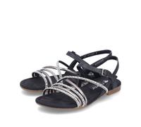 Rieker D-Sandalette Schwarz Silber Schwarz Silber, 37