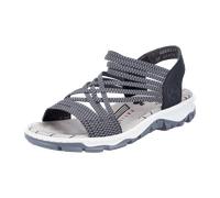 Rieker Damen Sandalette blau, Damen:38 EU