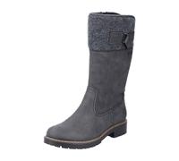 Rieker Damen Klassische Stiefel Y9190, Frauen Stiefel, wasserabweisend, riekerTEX,reißverschluss,Winterstiefel,Winterschuhe,grau (45),37 EU / 4 UK