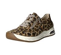 Sneaker RIEKER, Damen, Gr. 43, leo, Lederimitat, Schuhe Sneaker, Schnürschuh, Halbschuh Freizeitsneaker im leo-Look (41164158-43) leo