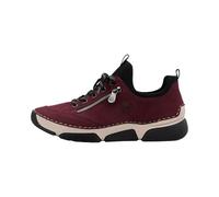 Rieker Slip-On Sneaker Newa/Scuba 45973 Nubuklederimitat Textil weiche Innensohle Damen Rot Gr. 36