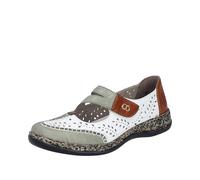 Rieker Damen 46363 Ballerina, weiß 90, 42 EU