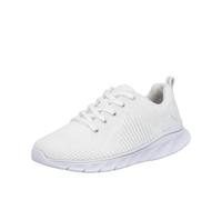 Sneaker RIEKER, Damen, Gr. 39, weiß, Textil, Schuhe Sneaker, mit leichter Laufsohle, Freizeitschuh, Halbschuh, Schnürschuh (98680727-39) weiß