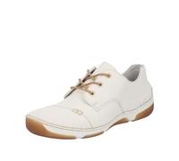 Sneaker RIEKER, Damen, Gr. 36, beige, Lederimitat, Schuhe Sneaker, Schnürschuh, Halbschuh, Casual-Schnürer mit softer Innensohle (86535324-36) beige