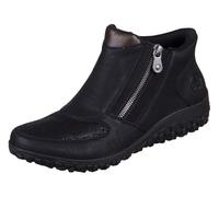 Schlupfboots RIEKER "Ready2GO", Damen, Gr. 43, schwarz, Lederimitat, casual, Schuhe, Stiefelette, Casual-Boots, Profilsohle, mit seitlichem Reißverschluss (54173218-43) schwarz