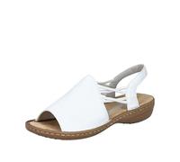 Rieker Damen 608d1 Sandalette, Weiß, 36 EU
