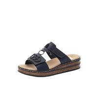 Rieker Damen Pantolette Sandalen Hausschuhe Clogs Slipper blau 62936-14 : 39