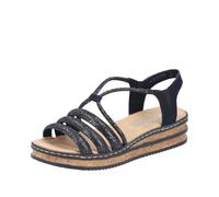 Rieker Damen 62977 Keil Sandaletten