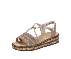 Rieker Damen 62977 Keil Sandaletten