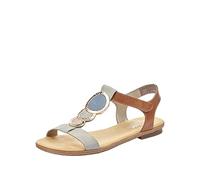 Rieker Damen 64278 Sandalen, Grau Cement Amaretto Rose Jeans 42, 42 EU