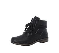 Schnürstiefelette RIEKER Gr. 40, schwarz Damen Schuhe Schnürstiefeletten mit gepolstertem Schaftabschluss (66856932-40)