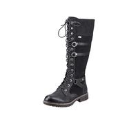Damen Hochschaftstiefel Damen | Rieker | Schwarz | Größe 38 | Material: Kunstleder/Textil