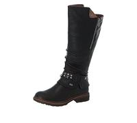 Rieker Winterstiefel 10926764 Varioschaft TEX-Membran Warmfutter kniehoch Schwarz Gr. 36 Damen