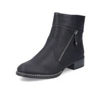 Rieker Damen Ankle Boots 73460, Frauen Stiefeletten,uebergangsschuhe,uebergangsstiefel,knöchelhoch,reißverschluss,Bootee,schwarz (00),39 EU / 6 UK