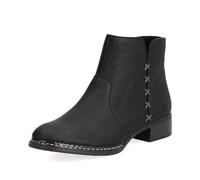 Rieker Damen Stiefelette 73475 knöchelhoch Reißverschluss schwarz Gr. 36