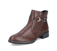 Rieker Damen Ankle Boots 73487, Frauen Stiefeletten,Kurzstiefel,uebergangsschuhe,uebergangsstiefel,knöchelhoch,Stiefel,schwarz (25),37 EU / 4 UK
