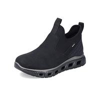 Rieker Damen Ankle Boots M6053, Frauen Stiefeletten,uebergangsschuhe,uebergangsstiefel,gefüttert,Winterstiefeletten,schwarz (00),39 EU / 6 UK