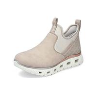 Schlupfboots RIEKER Gr. 39, beige Damen Schuhe Schlupfstiefeletten mit elastischem Schaft (30731825-39)