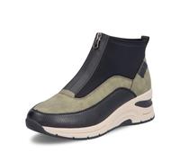 Rieker Damen Stiefeletten N9362 – knöchelhoch, lose Einlage, Grün Kombi, 40 EU / 6.5 UK